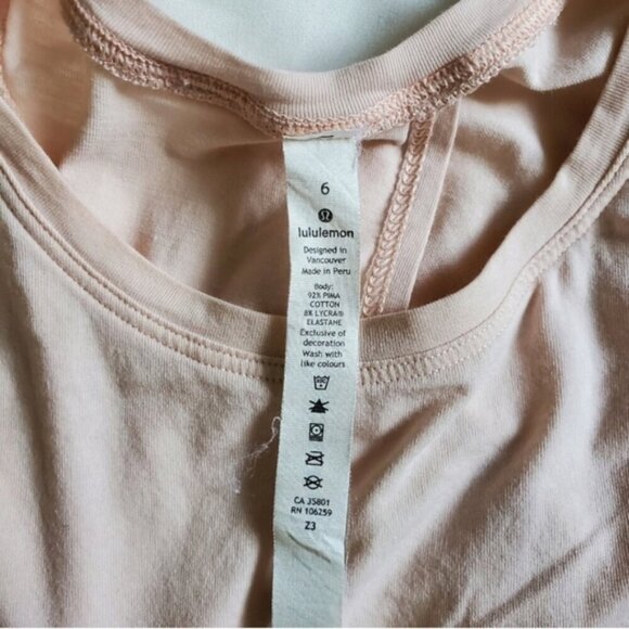 Lululemon pink shell sleeveless tank top - Picture 5 of 6